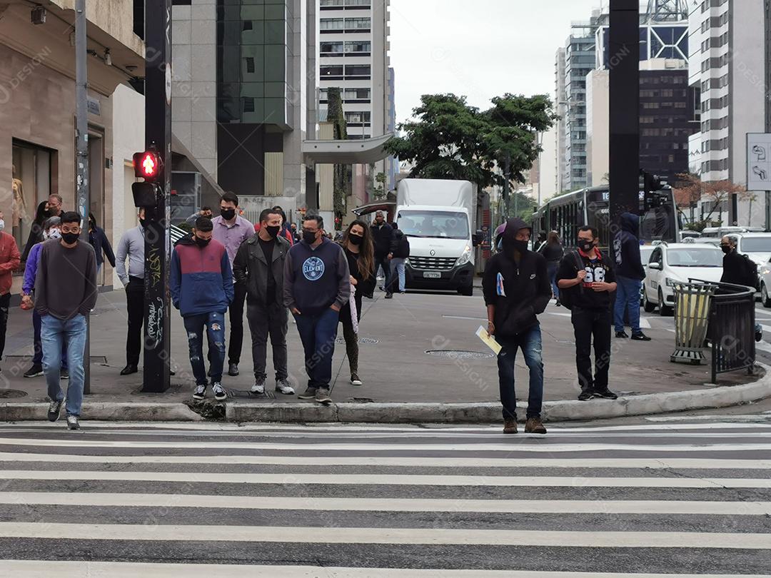 O novo normal na avenida Paulista em São Paulo..