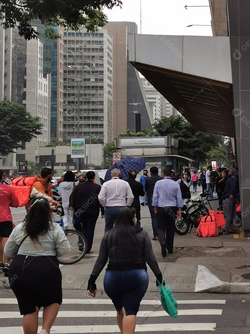 O novo normal na avenida Paulista em São Paulo..