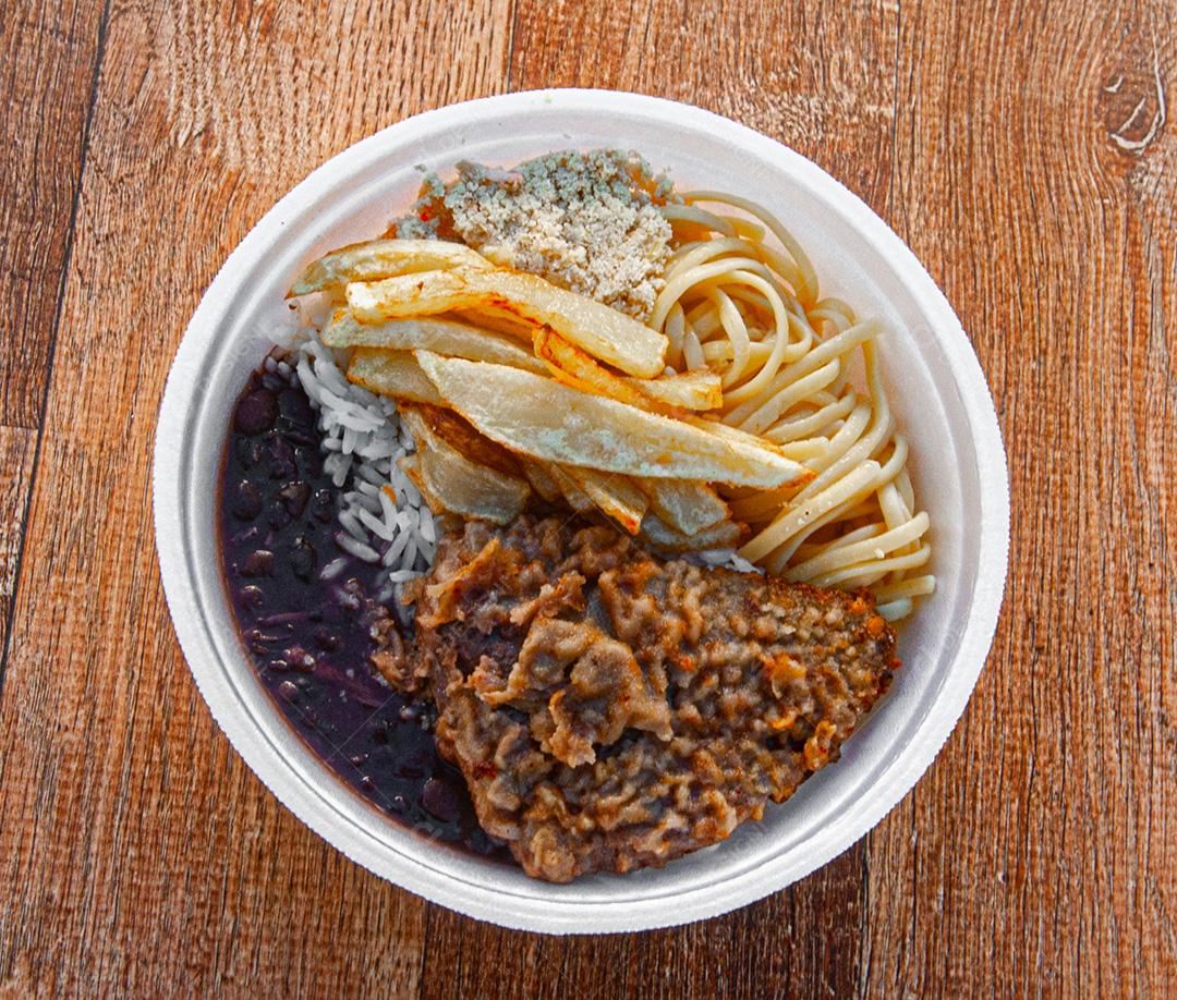 Comércio de marmitas com sabor típico brasileiro e a base