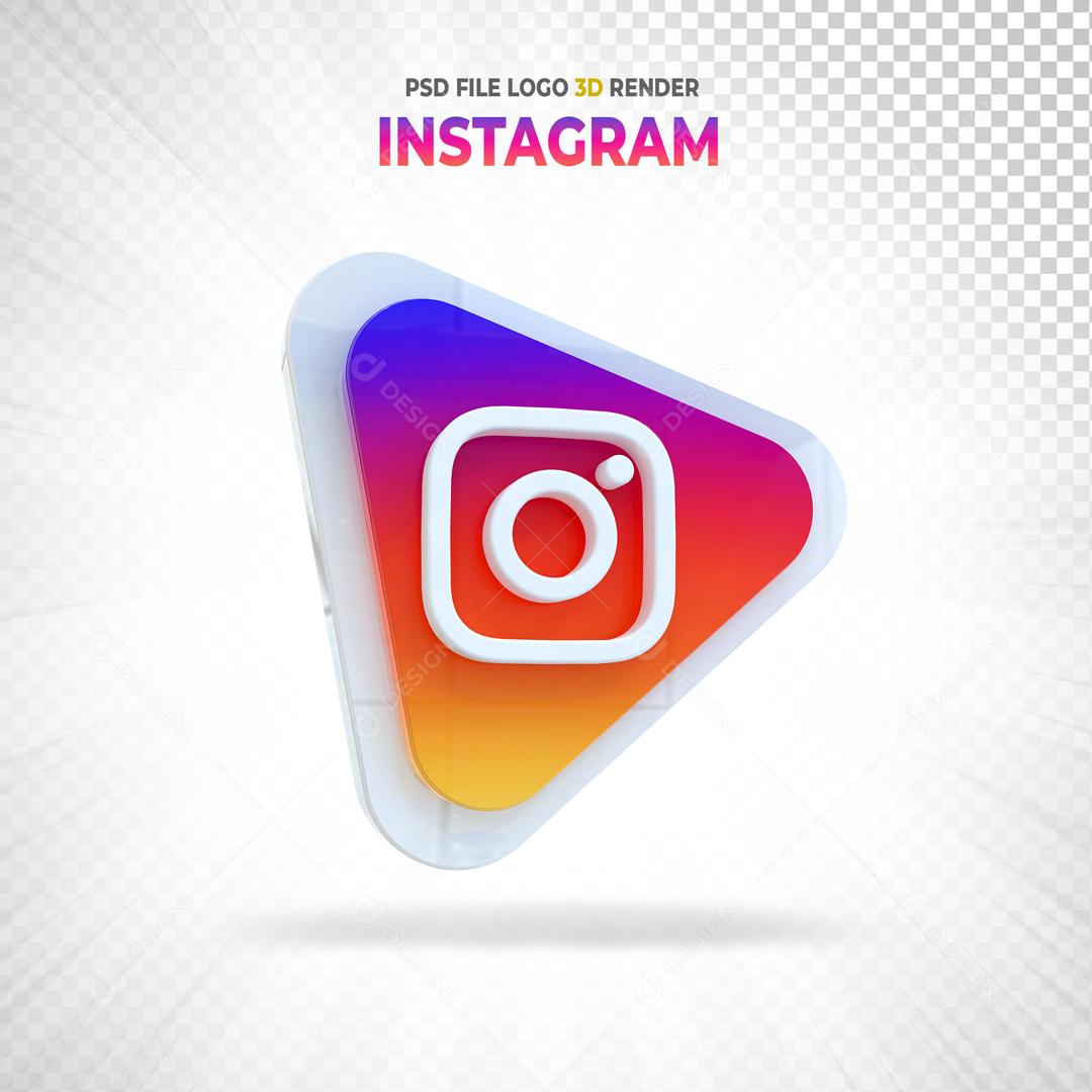 Instagram Elemento 3D Para Composição PSD
