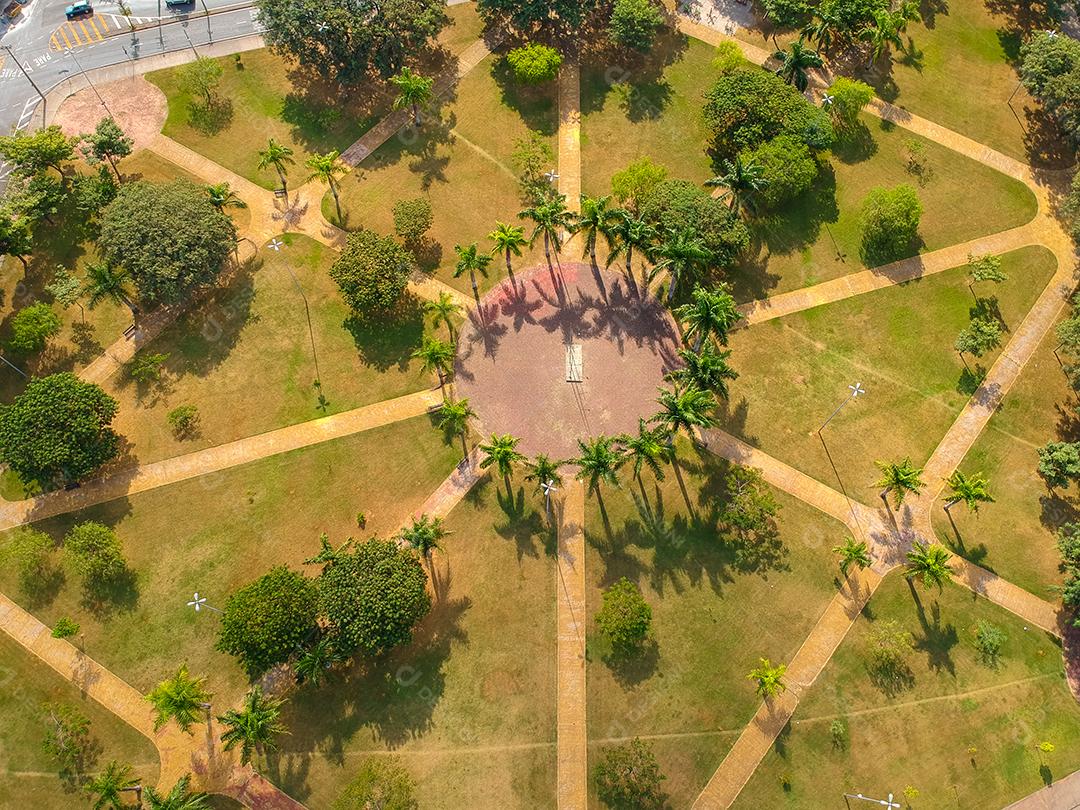 Imagem aérea de drone da cidade de Sorocaba em São Paulo