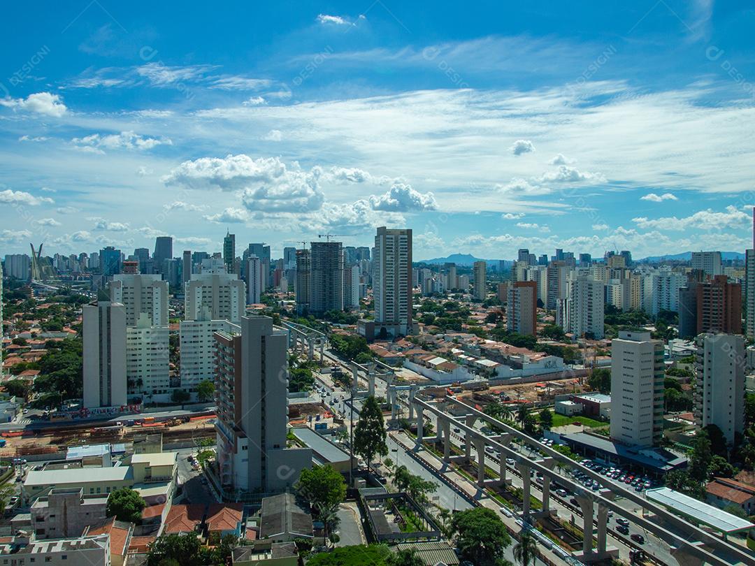 Vista aérea do bairro Brooklin em São Paulo.