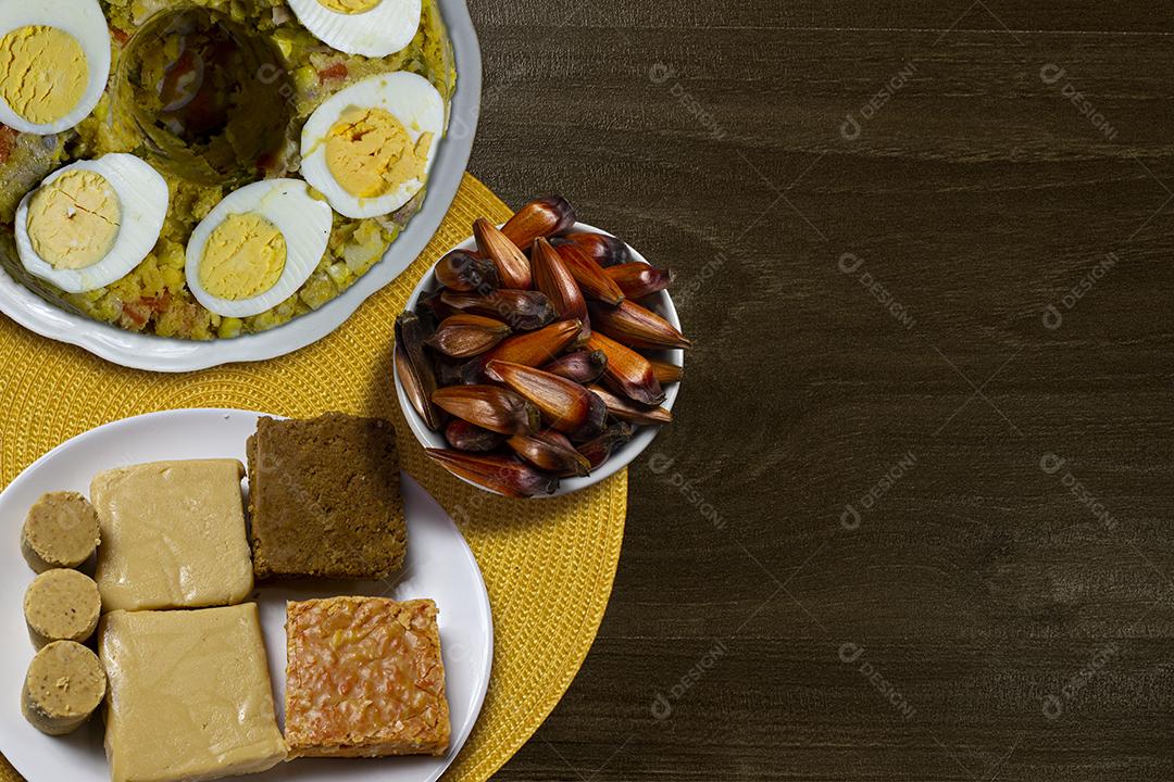 Comidas e doces típicos da festa junina brasileira