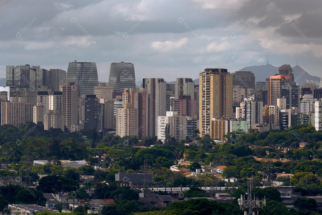 Vista da região do Aeroporto Local em são paulo.