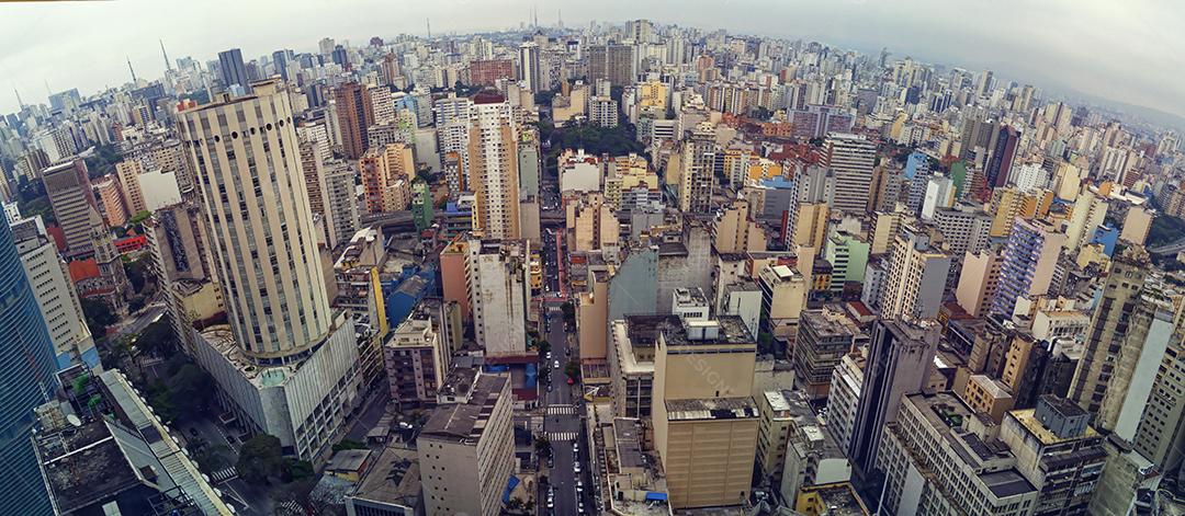 Vista panorâmica do centro da cidade de São Paulo.