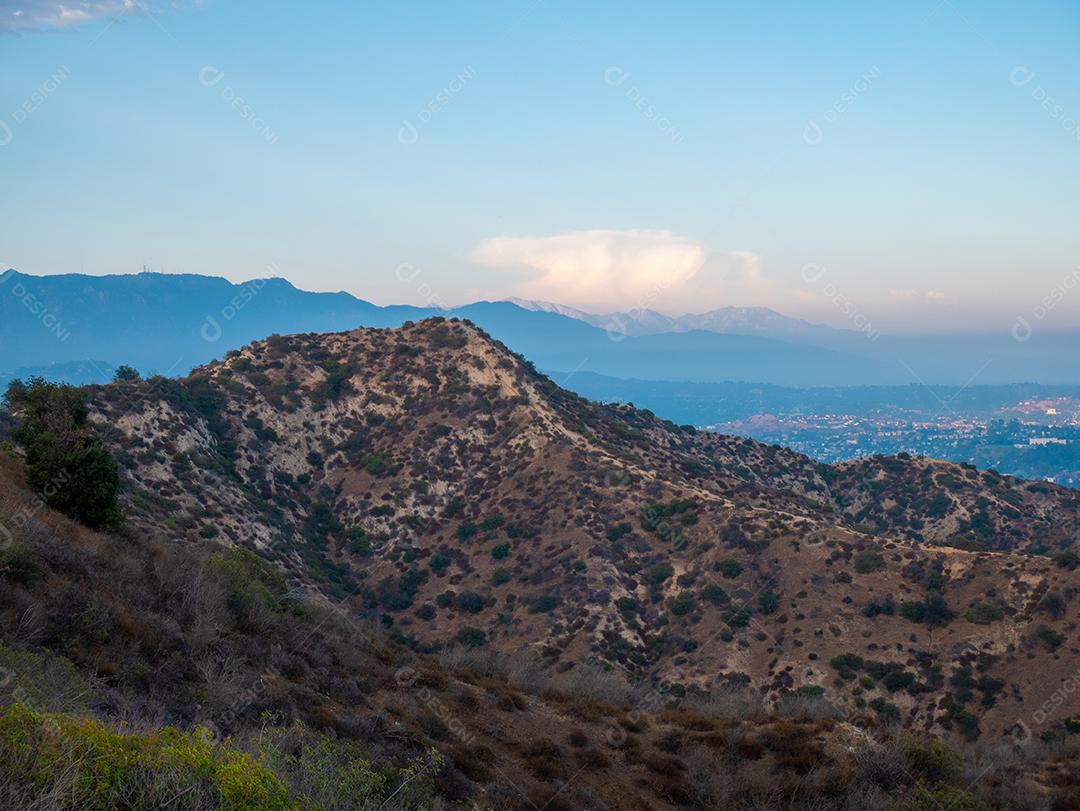 View from a mountain in Los Angeles park.
