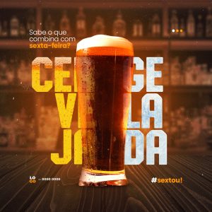 Social Media Bebidas Cerveja Gelada PSD Editável