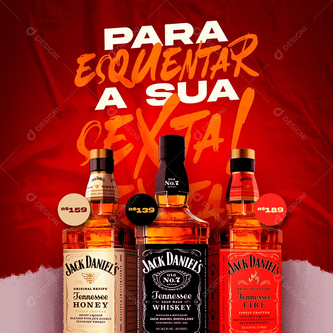 Social Media Distribuidora Para Esquentar a Sua Sexta PSD Editável