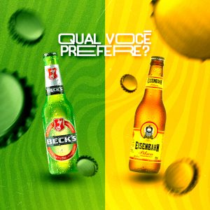 Social Media Distribuidora Qual Você Prefere Cervejas PSD Editável