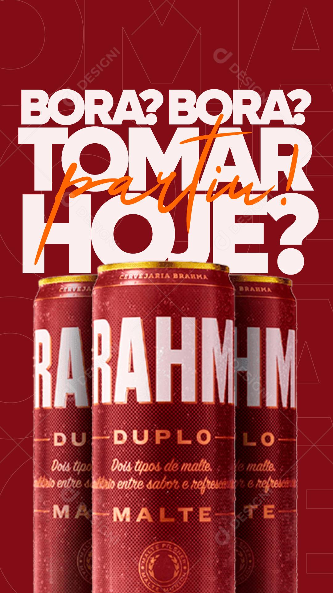 Social Media Story Distribuidora Bora Tomar Uma Hoje PSD Editável