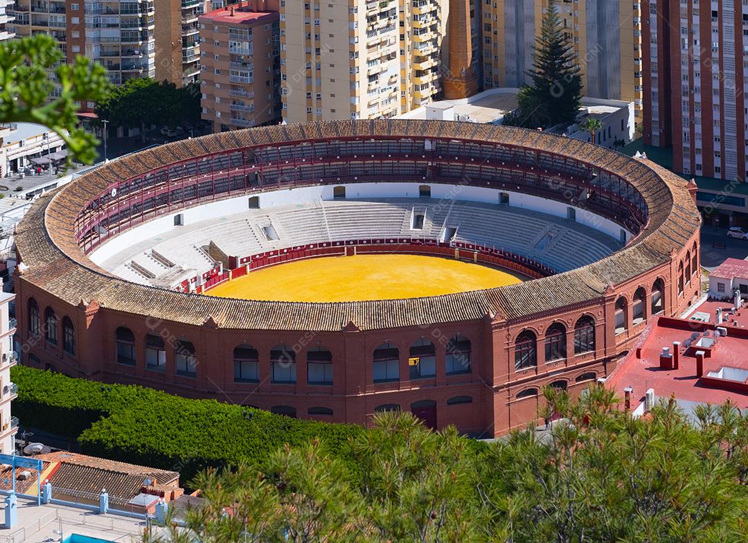 Praça de touros em Málaga, Andaluzia (Espanha).