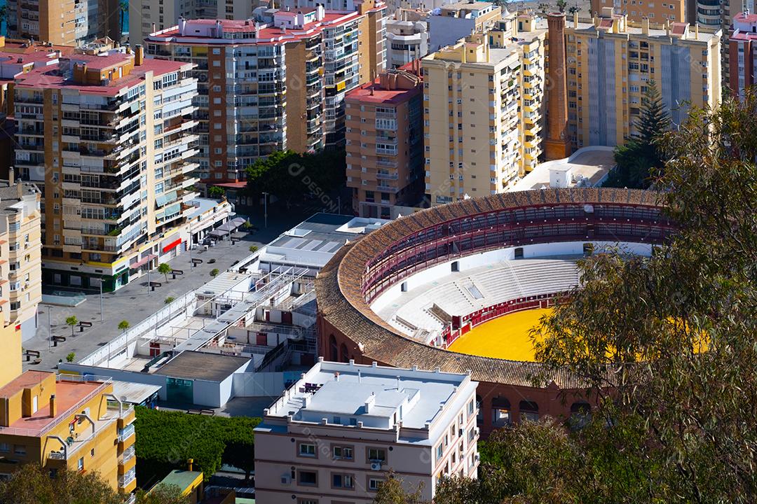 Praça de touros em Málaga, Andaluzia (Espanha).