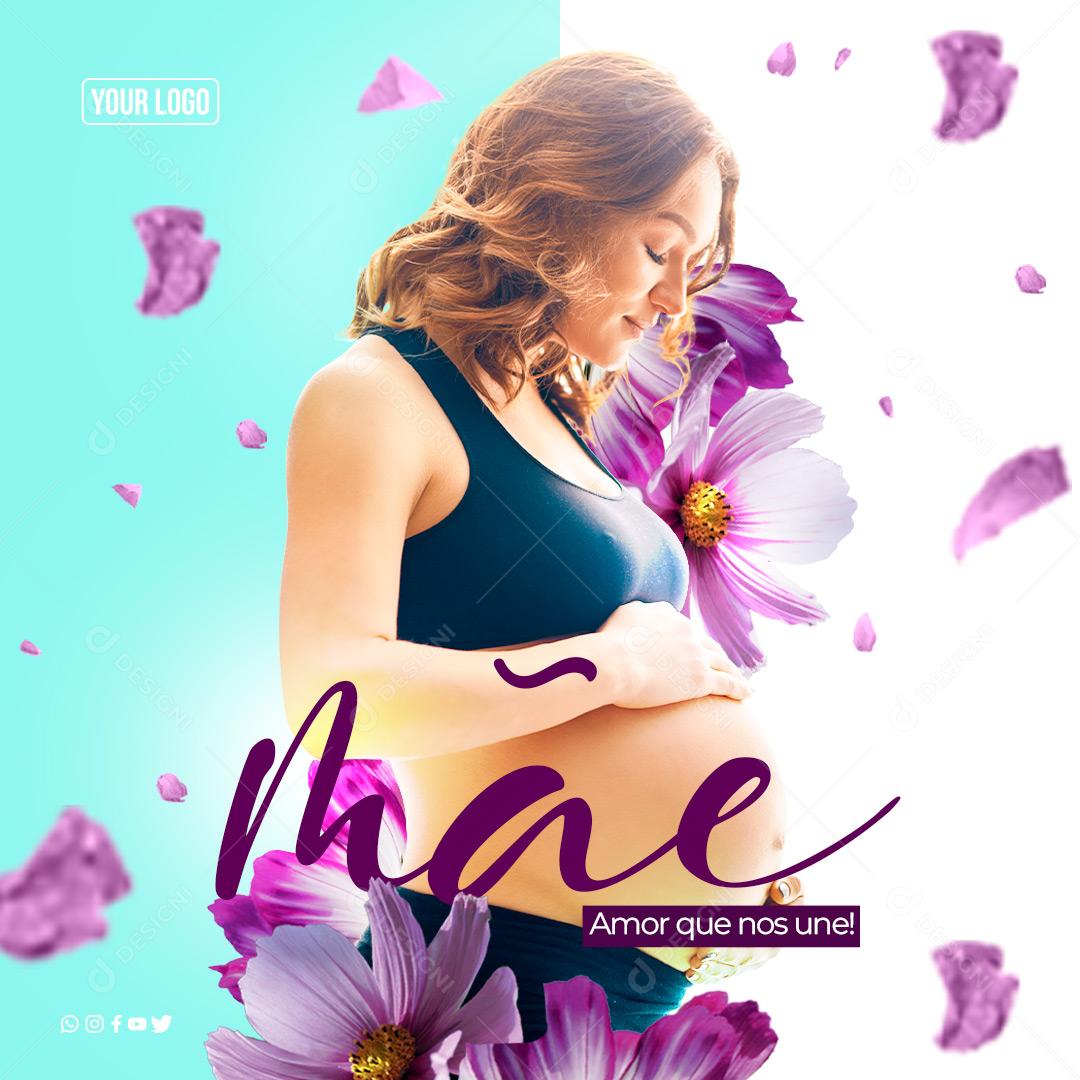 Social Media Amor que nos une Dia Das Mães PSD Editável