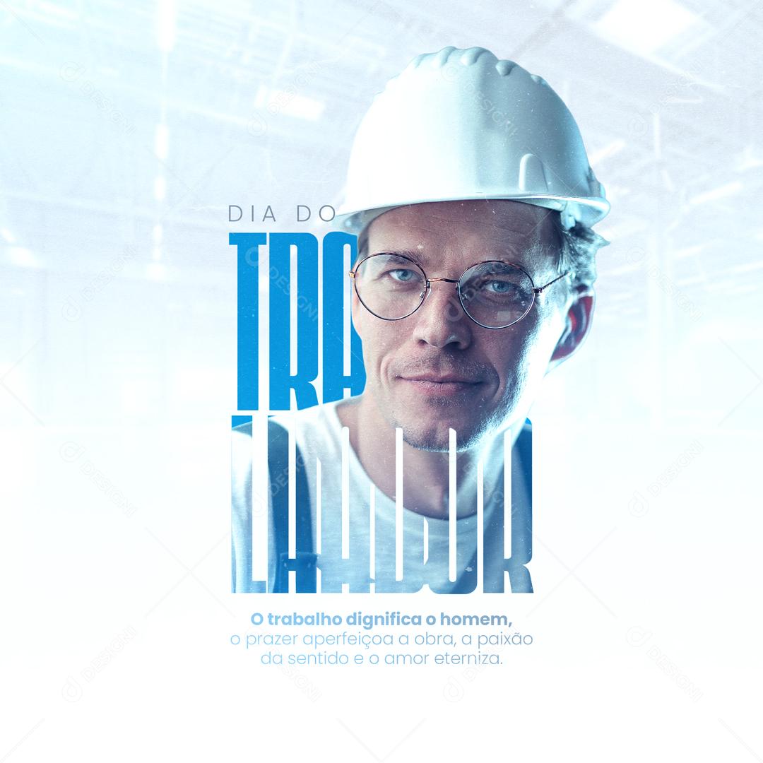 Social Media Dia do Trabalhador 01 de Maio Conquista de Todos PSD Editável