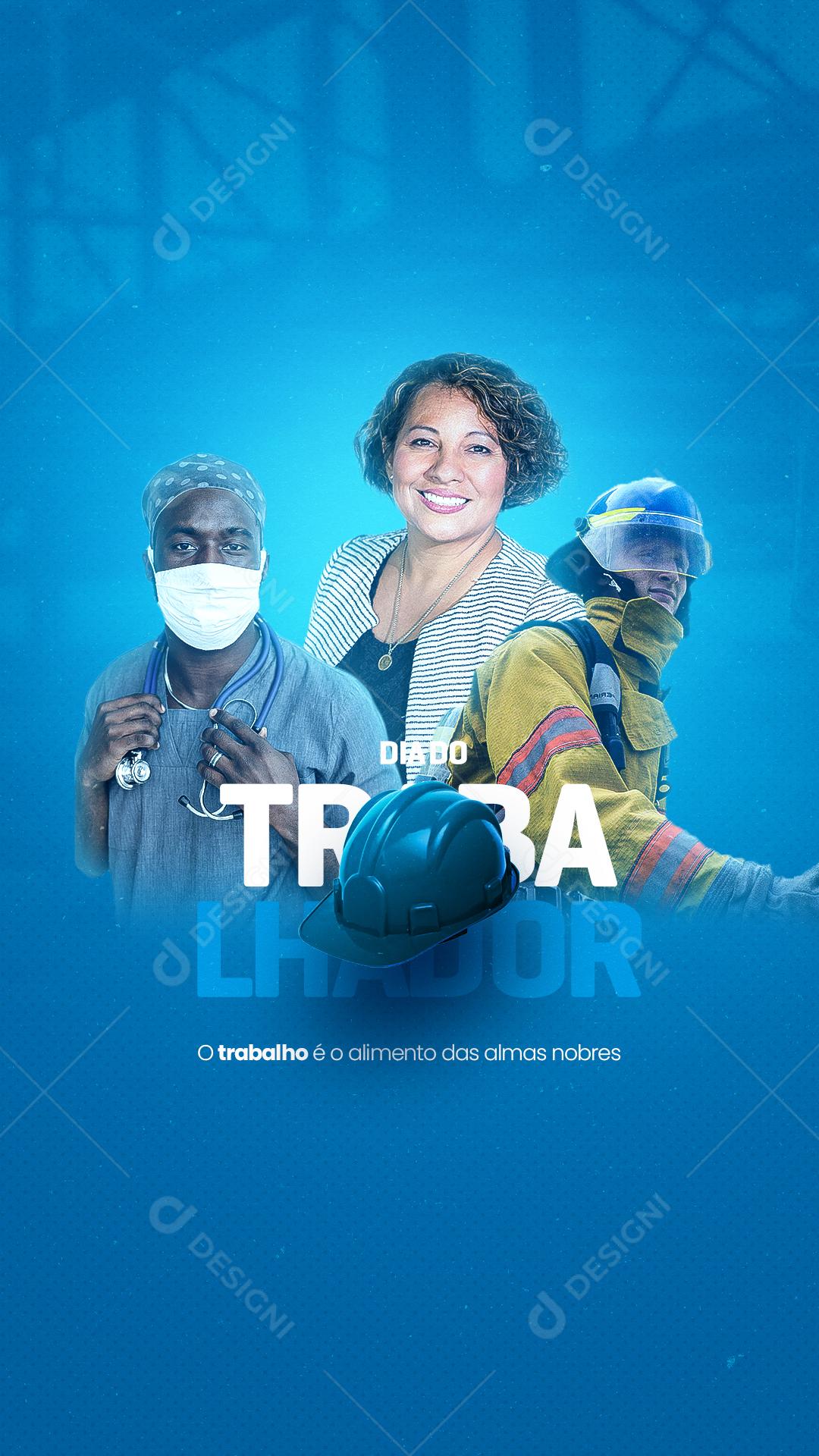 Post Story Dia do Trabalhador 01 de Maio Social Media PSD Editável