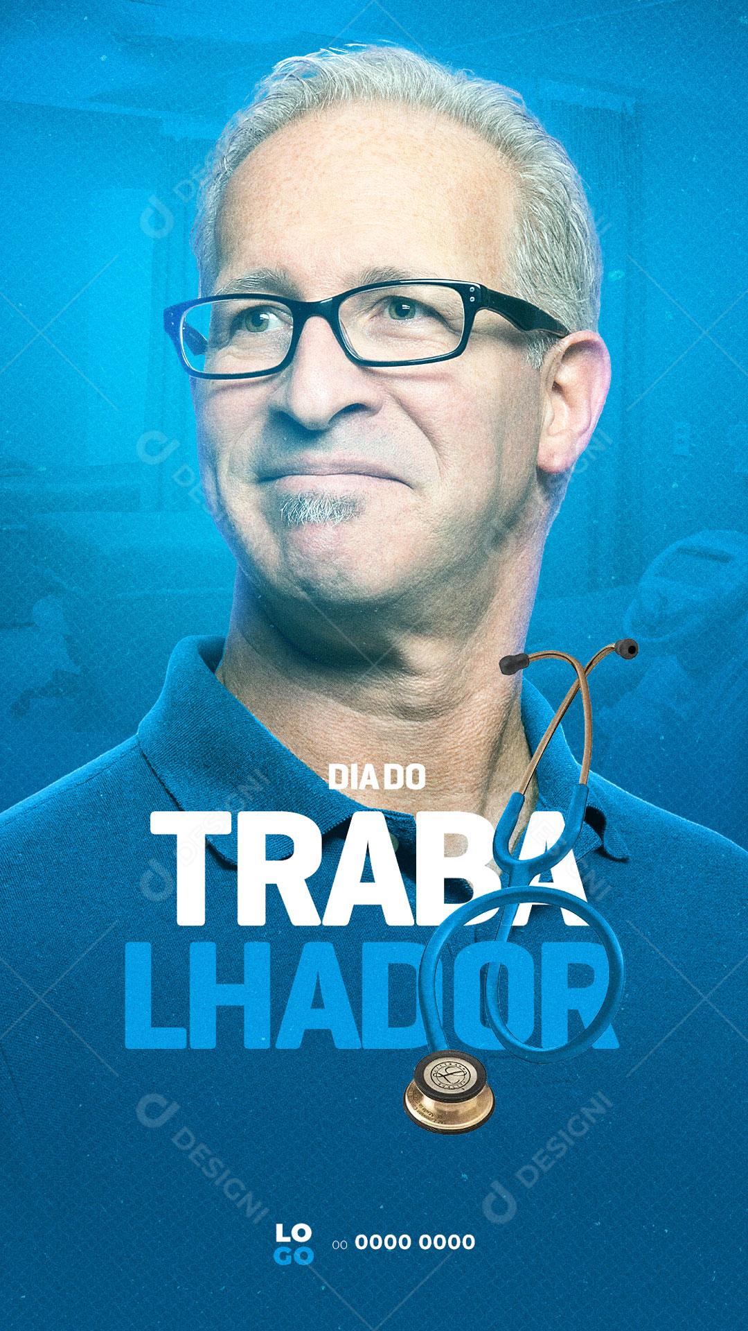 Post Story Dia do Trabalhador 01 de Maio Social Media PSD Editável