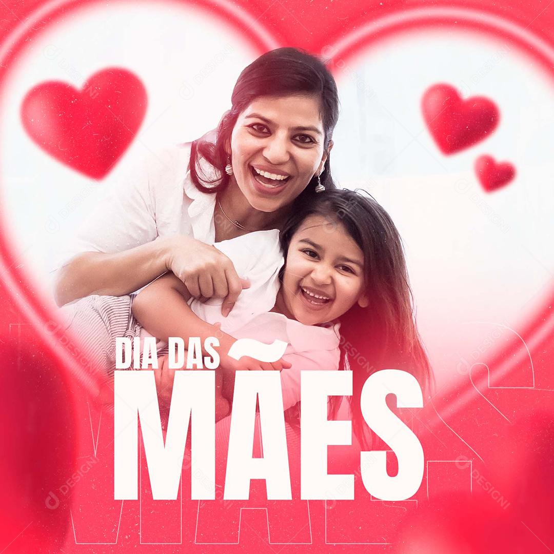 Post Feed Feliz Dia Das Mães Social Media PSD Editável