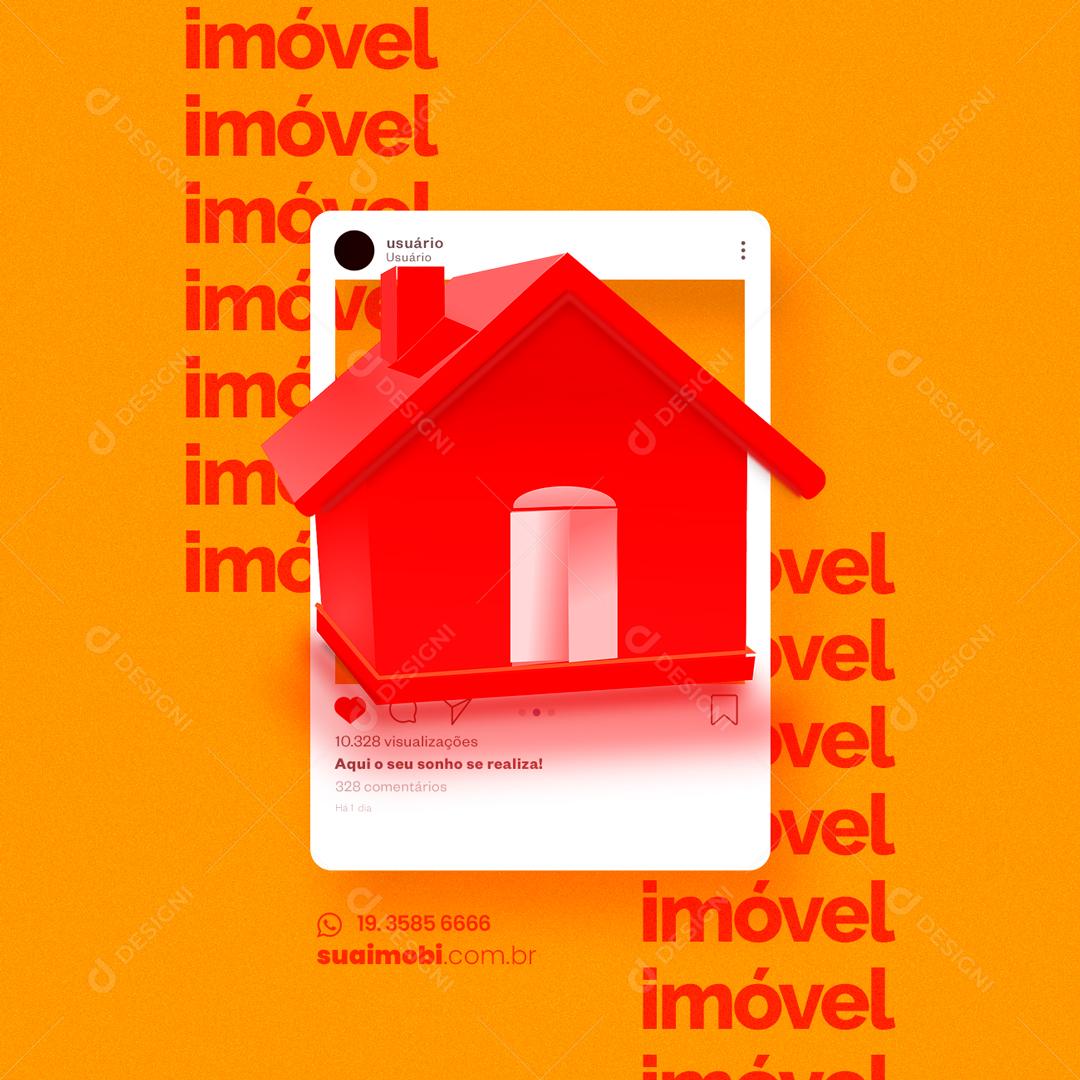 Social Media Imóvel Imobiliária PSD Editável
