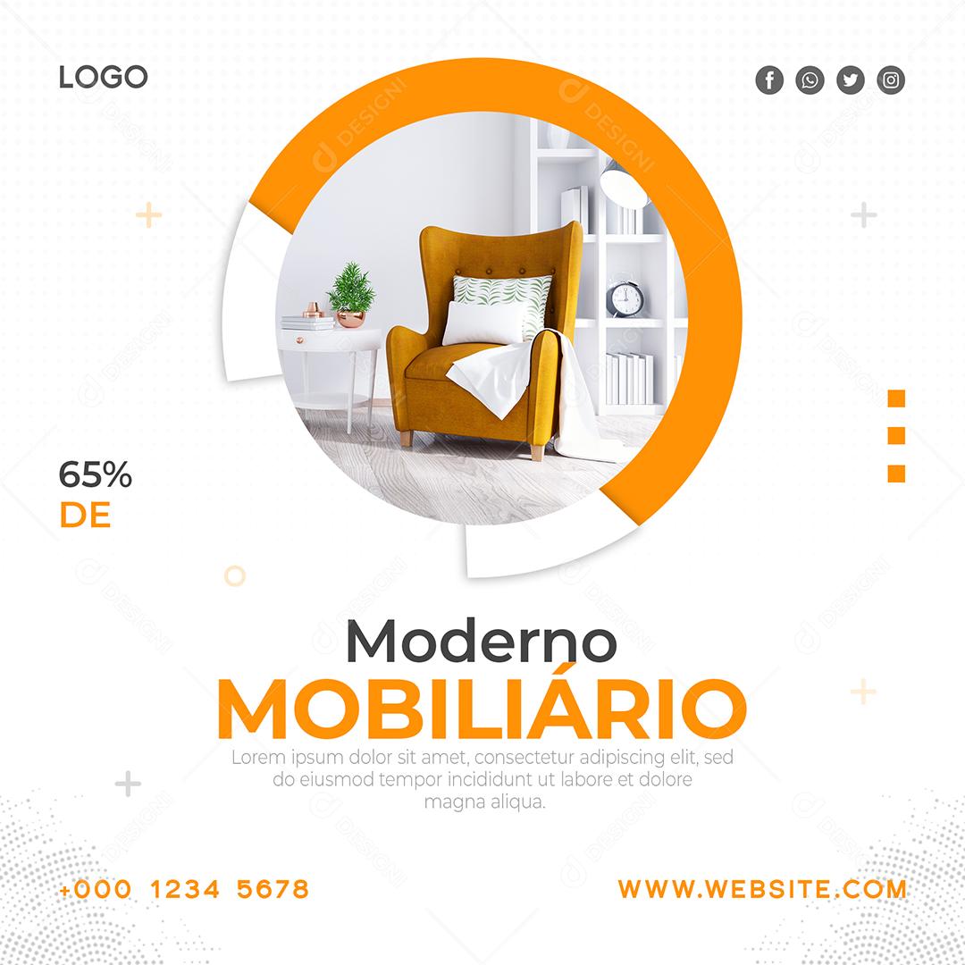Social Media Moderno Mobiliário Imobiliária PSD Editável