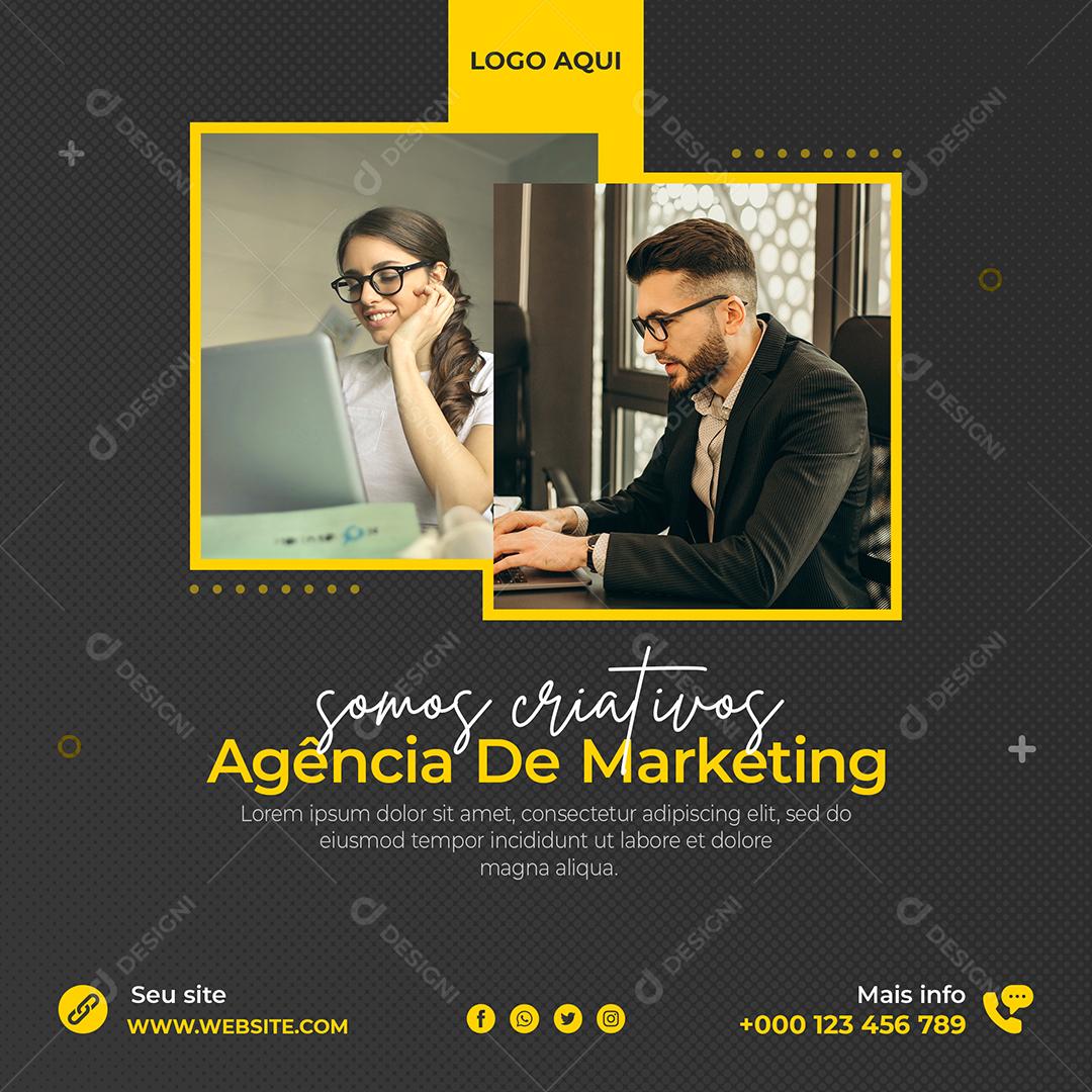 Social Media Somos Criativos Agência de Marketing PSD Editável
