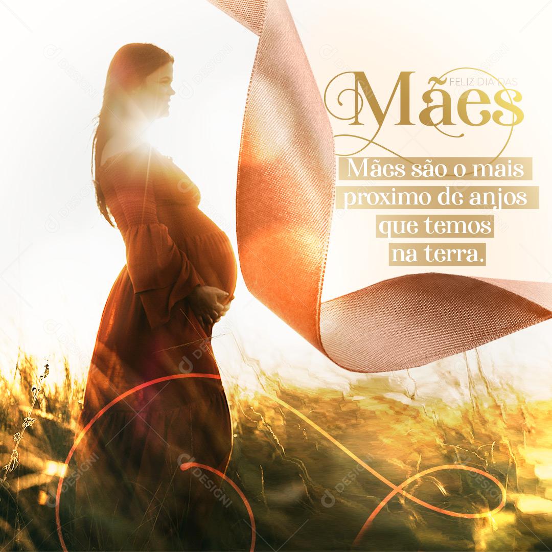 Social Media Feliz Dia Das Mães Sinónimo de Amor Verdadeiro PSD Editável