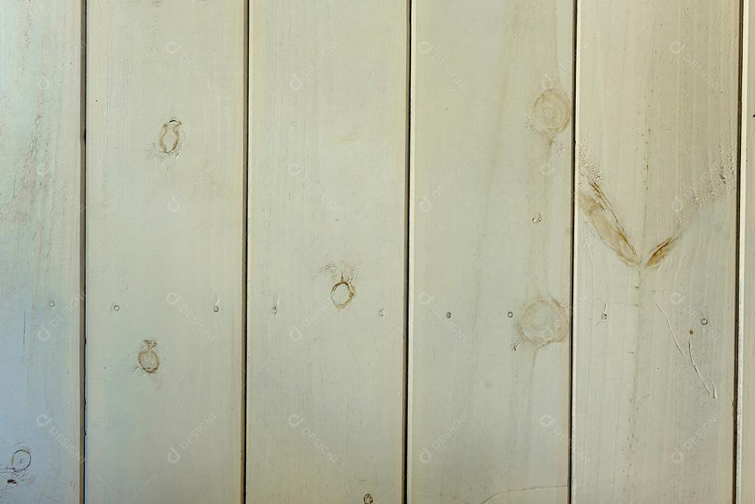 Fundo de parede de madeira branca.