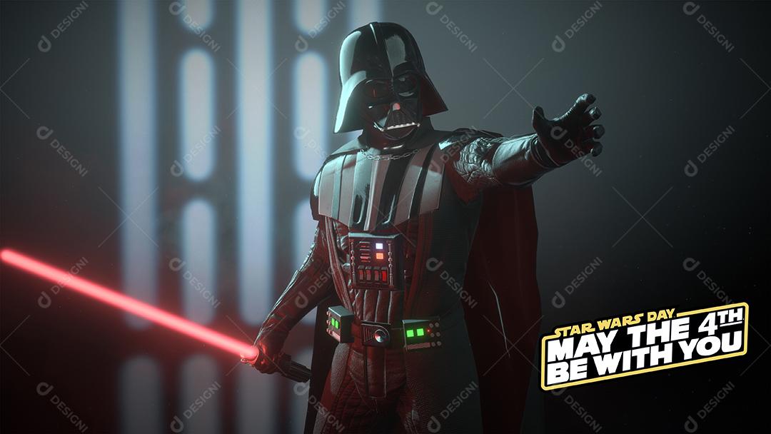3D render Darth Vader