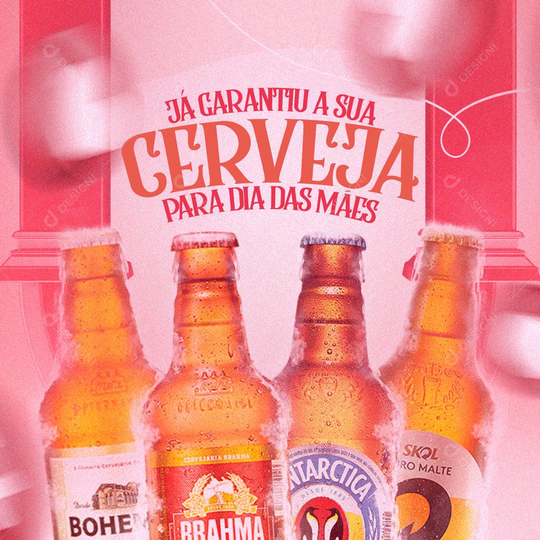 Social Media Already Guaranteed Your Beer for Mother's Day Bar PSD Editable