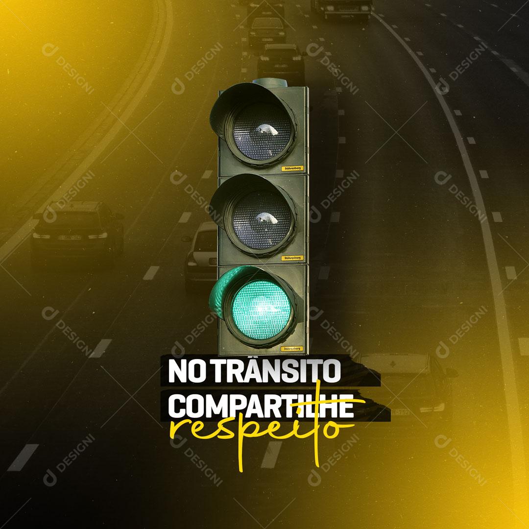 Social Media Maio Amarelo No Trânsito Compartilhe Respeito PSD Editável