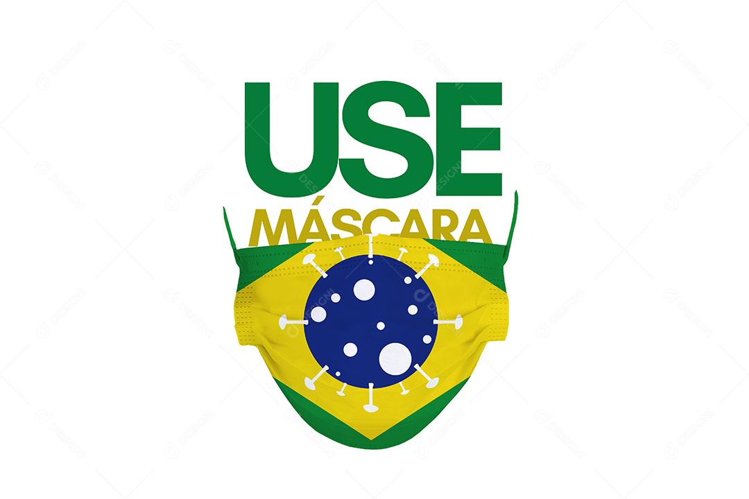 Bandeira pais usando mascara pandemia covid 19 coronavirus