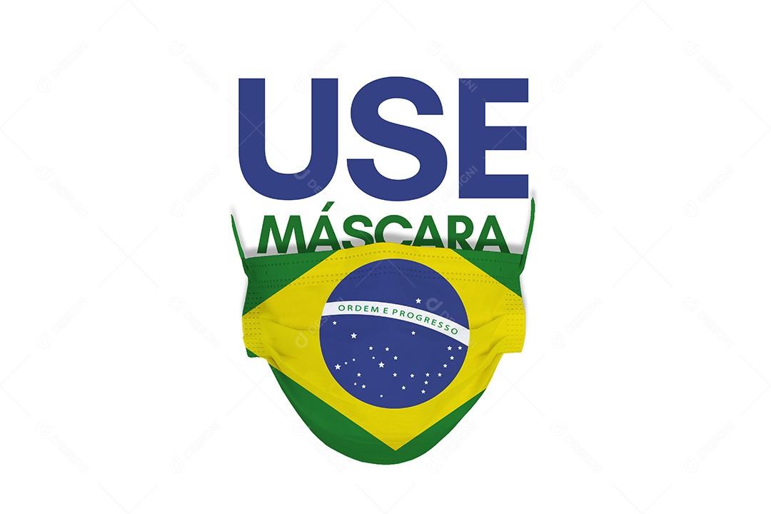 Bandeira pais usando mascara pandemia covid 19 coronavirus