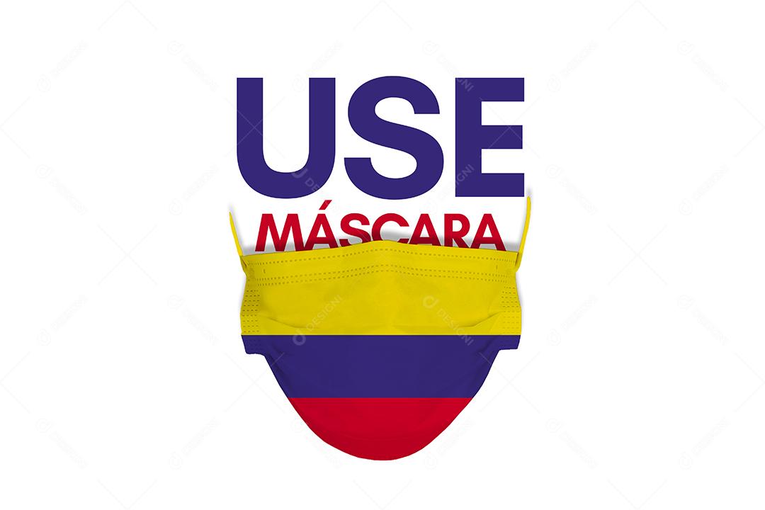 Bandeira pais usando mascara pandemia covid 19 coronavirus