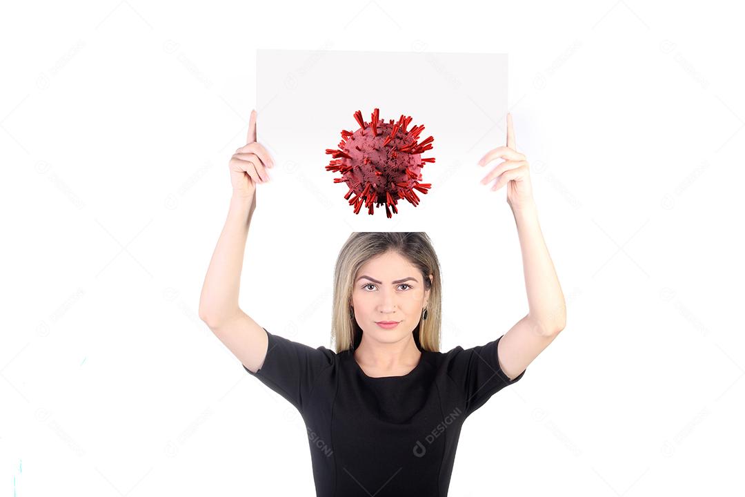 Mulher enfermeira pandemia covid 19 coronavirus