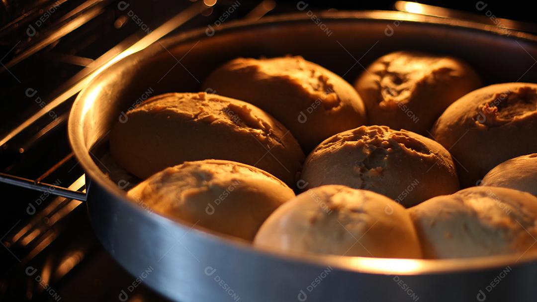 Comida pão frances padarias panificadora