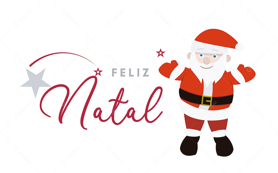 Papai Noel Feliz Natal EPS