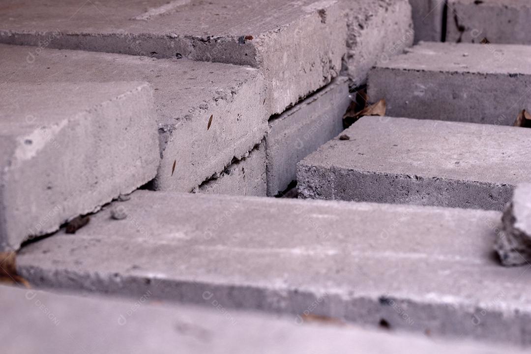 Blocos de concretos prontos para obrar