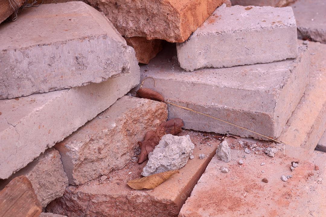 Blocos de concretos prontos para obrar