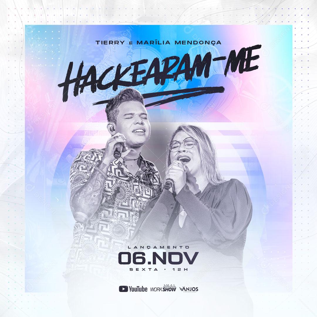 Flyer Show Eventos Cantores Sertanejo Social Media PSD Editável