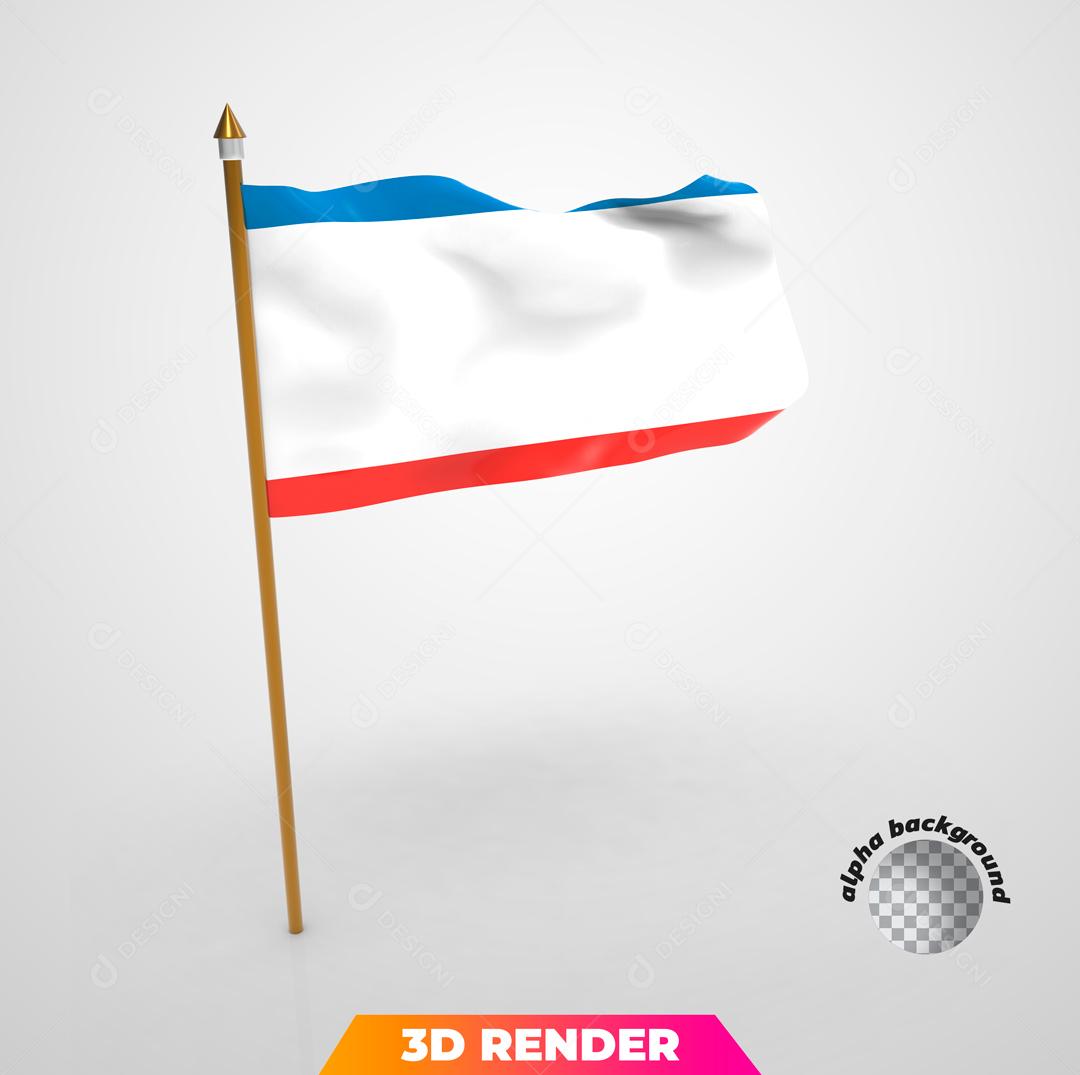 Elemento 3D Bandeira dos Países Baixos Para Composição PSD