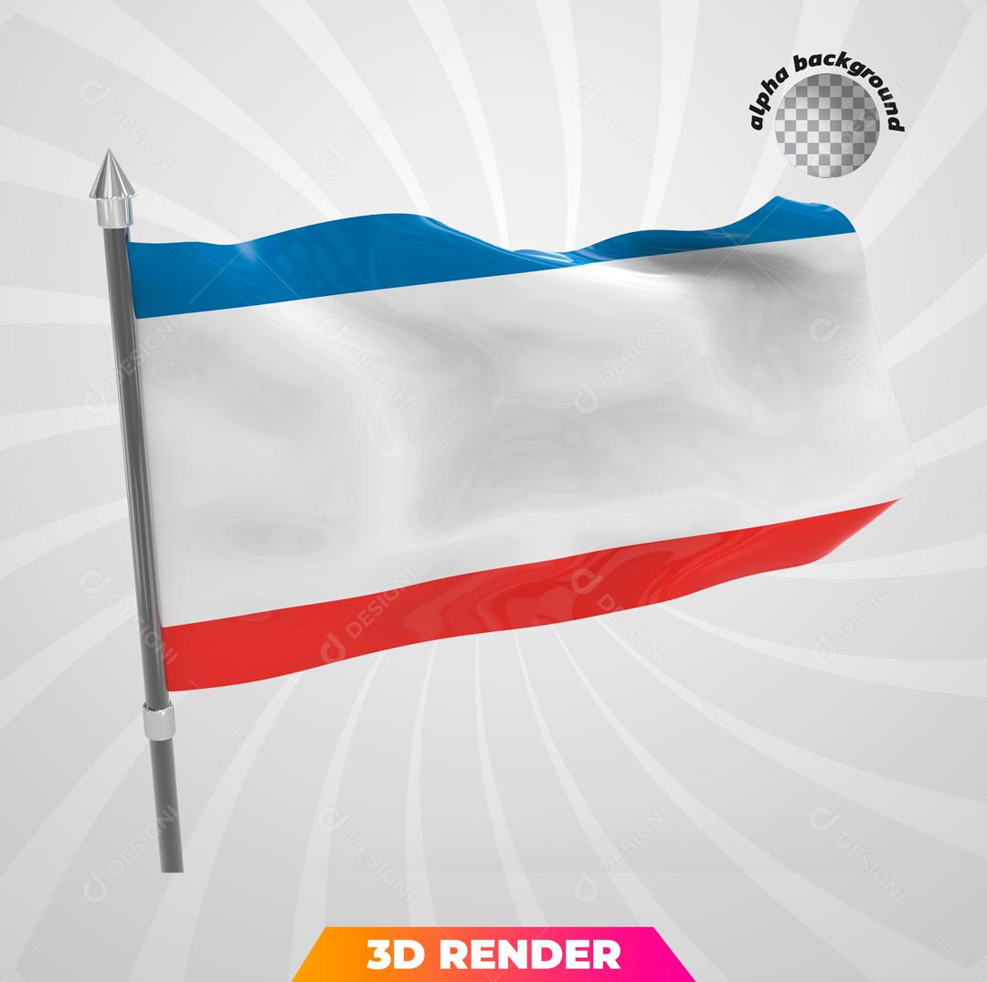 Bandeira dos Países Baixos Elemento 3D Para Composição PSD