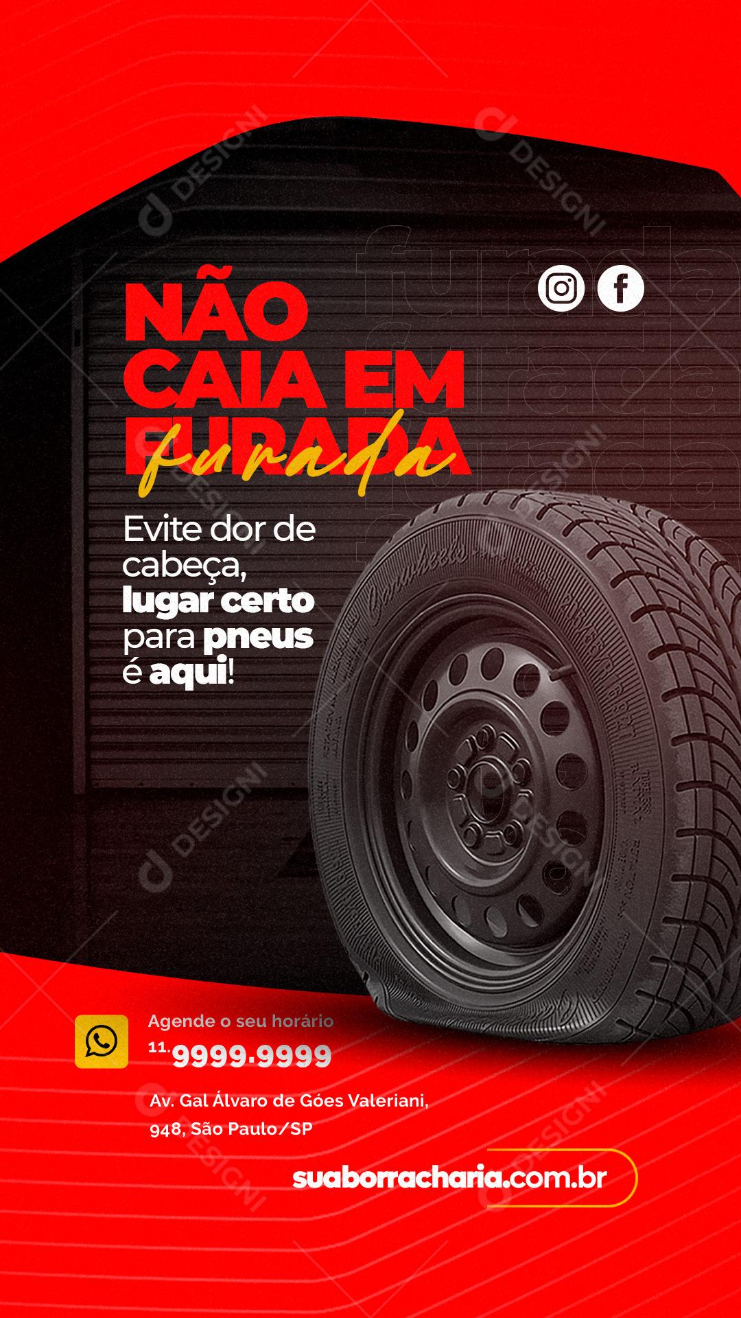 Stories Não Caia Em Furada Evite Dor De Cabeça Oficina Mecânica Social Media PSD Editável