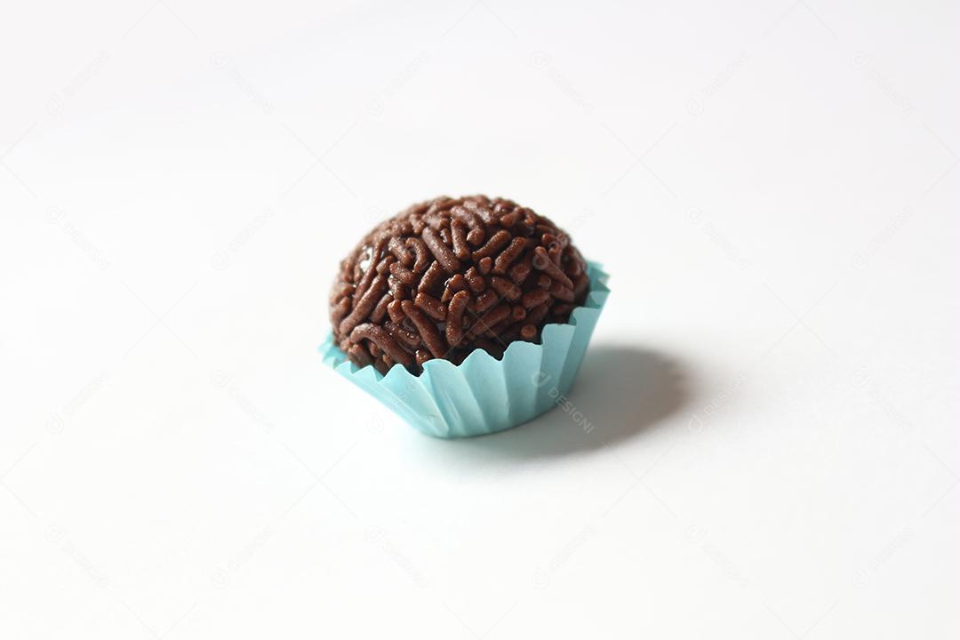 Comida doce brigadeiro de chocolate confeitarias