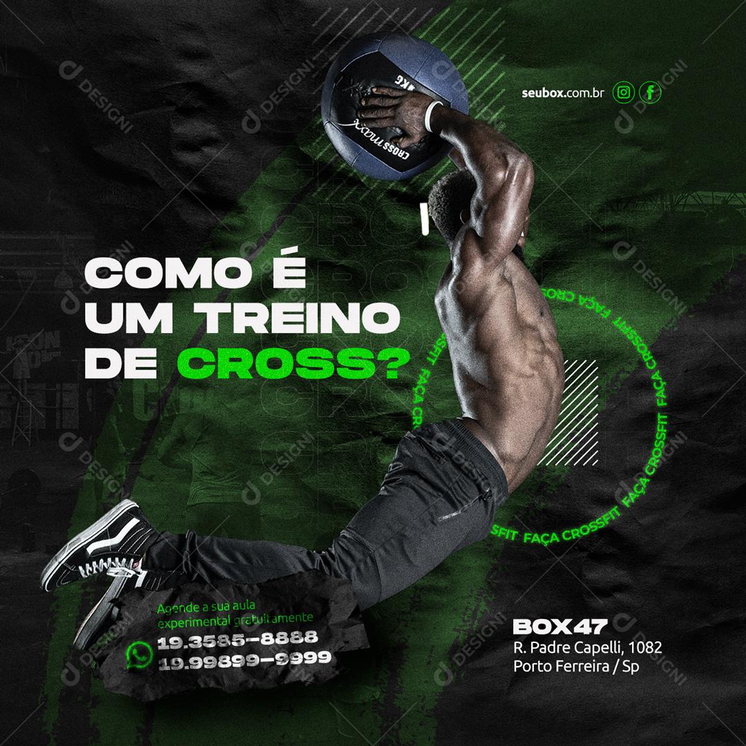 Social Media How is a training Cross Academia Crossfit Editable PSD