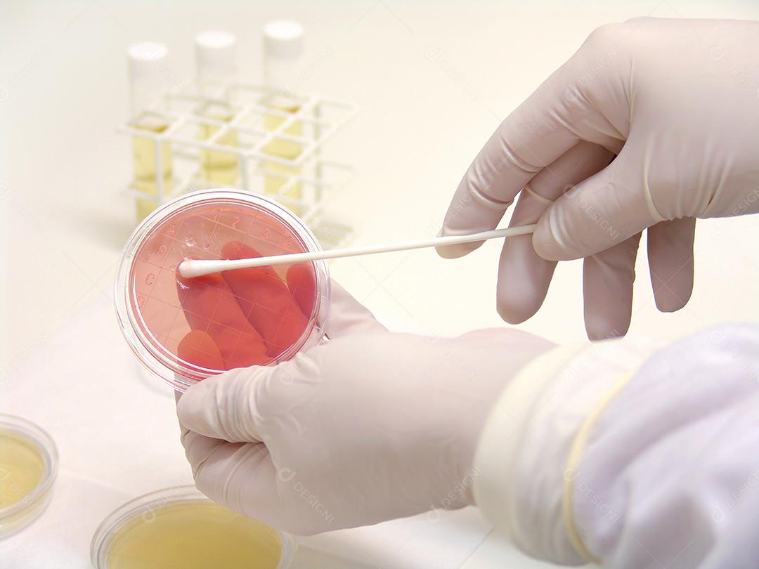 Laboratório de manipulação em busca da cura de doenças com novos medicamentos e vacinas.