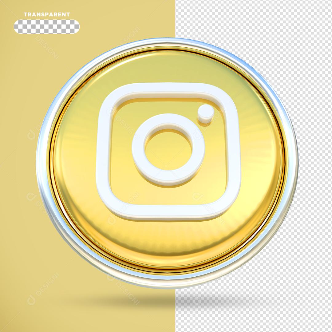 Instagram Elemento 3D Para Composição PSD