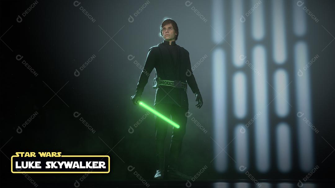 Renderização 3D Luke Skywalker