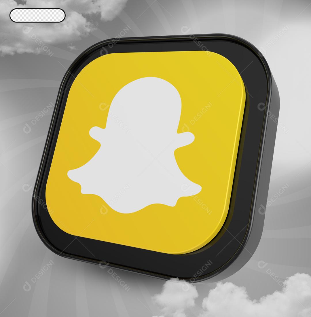 Snapchat 3D Elemento Para Composição PSD