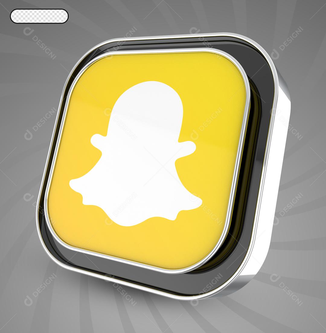 Elemento 3D Snapchat Para Composição PSD