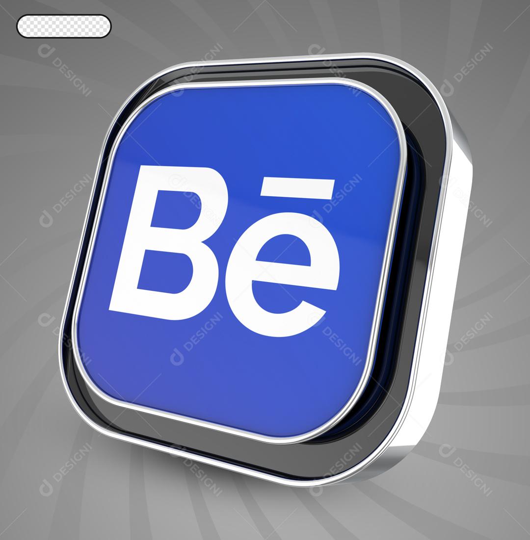 Elemento 3D Behance Para Composição PSD
