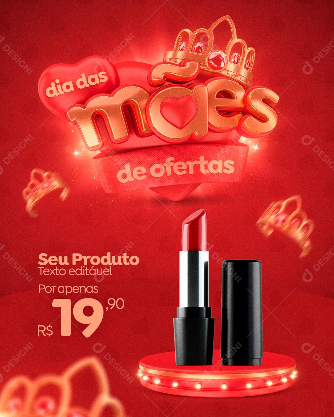 Dia Das Mães Data Comemorativa Social Media PSD Editável